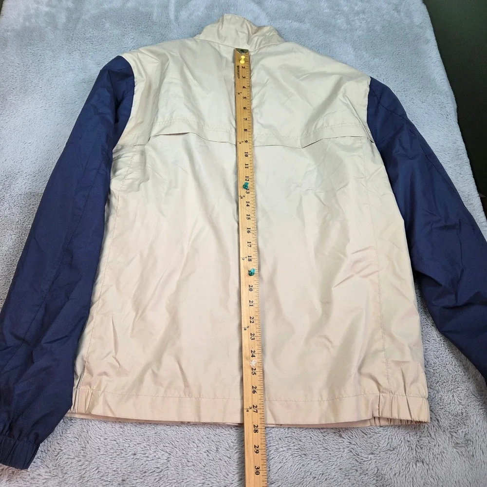 VTG Brooks Brothers 346 Bomber Jacket Harrington Mens XL Windbreaker Tan Blue
